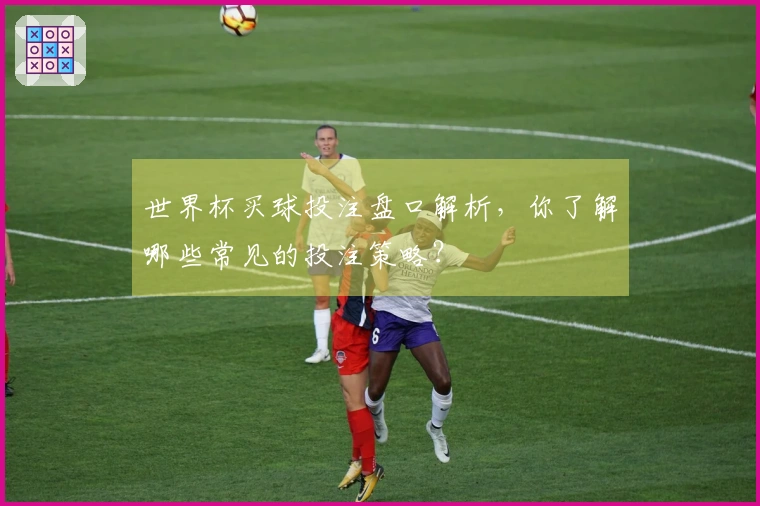 世界杯买球投注盘口解析，你了解哪些常见的投注策略？